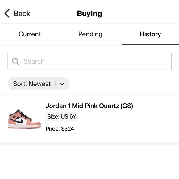 Nike Jordan 1 Mid “Pink Quartz” 6Y - Picture 5 of 5